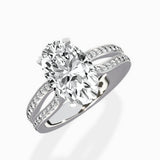 Vintage Split Shank Solitaire Ring Engagement Ring - The Better Diamonds