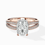 Vintage Split Shank Solitaire Ring Engagement Ring - The Better Diamonds