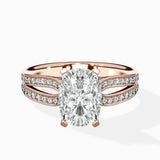 Vintage Split Shank Solitaire Ring Engagement Ring - The Better Diamonds