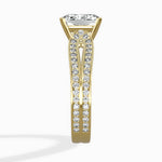 Vintage Split Shank Solitaire Ring Engagement Ring - The Better Diamonds