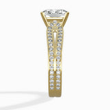 Vintage Split Shank Solitaire Ring Engagement Ring - The Better Diamonds