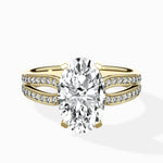 Vintage Split Shank Solitaire Ring Engagement Ring - The Better Diamonds