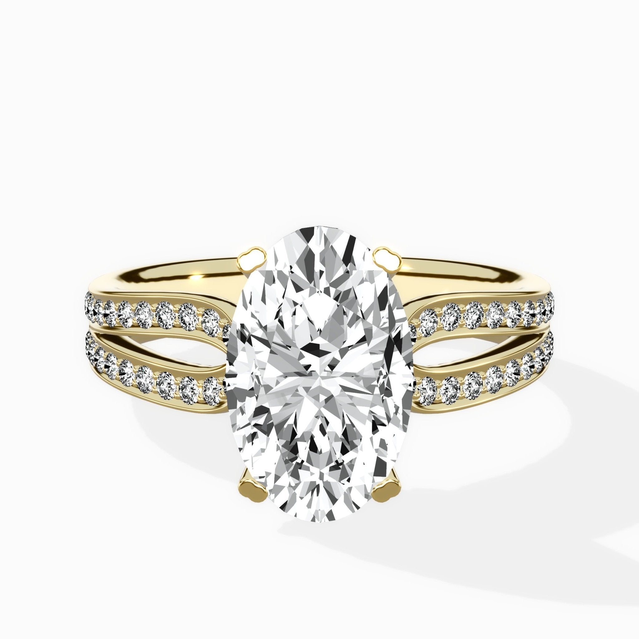 Vintage Split Shank Solitaire Ring Engagement Ring - The Better Diamonds