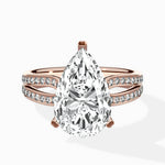 Vintage Split Shank Solitaire Ring Engagement Ring - The Better Diamonds