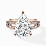 Vintage Split Shank Solitaire Ring Engagement Ring - The Better Diamonds