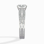 Vintage Split Shank Solitaire Ring Engagement Ring - The Better Diamonds