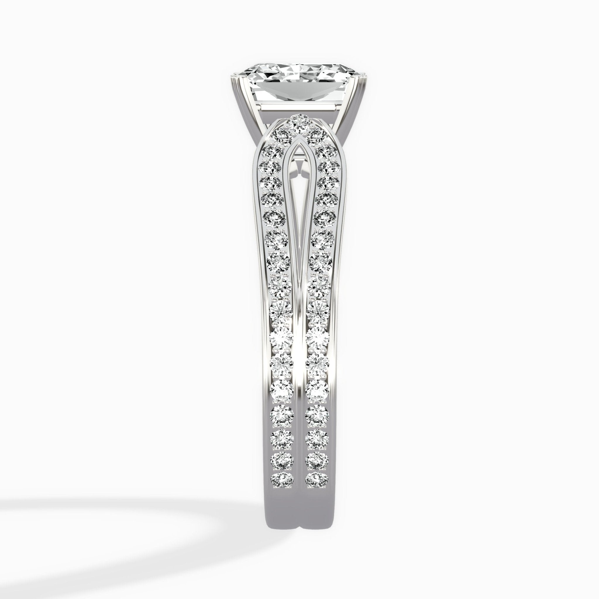 Vintage Split Shank Solitaire Ring Engagement Ring - The Better Diamonds