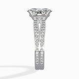 Vintage Split Shank Solitaire Ring Engagement Ring - The Better Diamonds