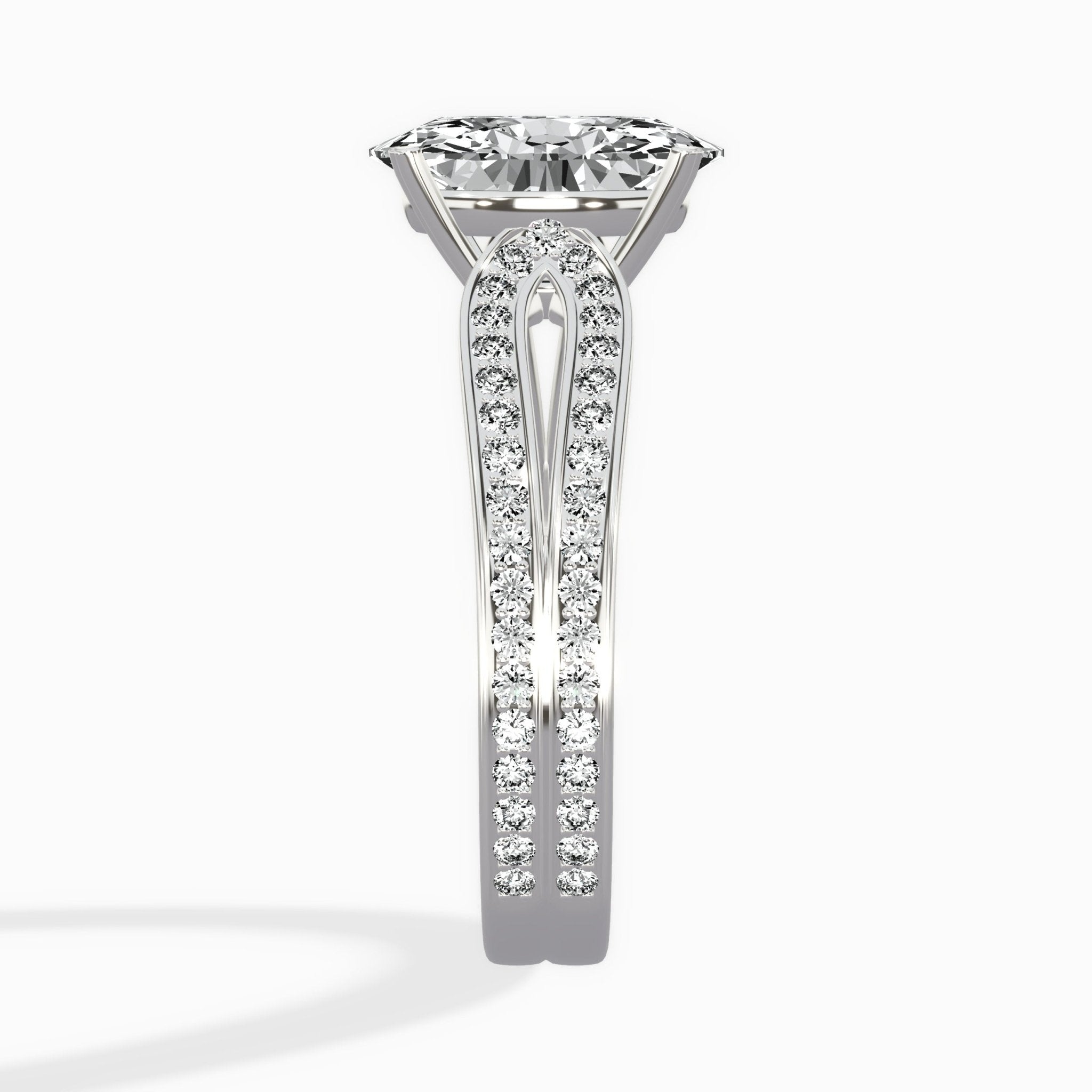 Vintage Split Shank Solitaire Ring Engagement Ring - The Better Diamonds