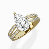 Vintage Split Shank Solitaire Ring Engagement Ring - The Better Diamonds