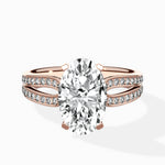 Vintage Split Shank Solitaire Ring Engagement Ring - The Better Diamonds