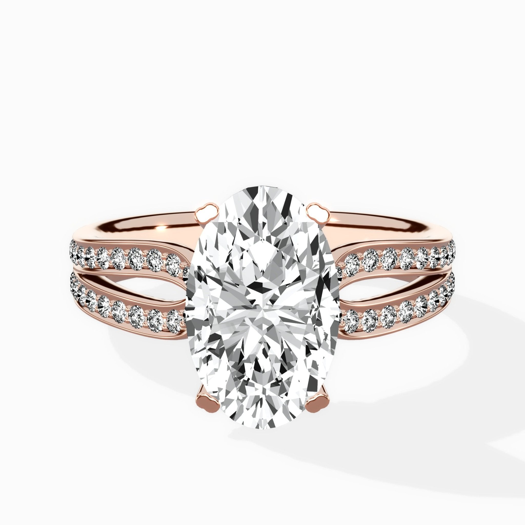Vintage Split Shank Solitaire Ring Engagement Ring - The Better Diamonds