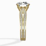 Vintage Split Shank Solitaire Ring Engagement Ring - The Better Diamonds