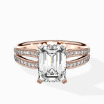 Vintage Split Shank Solitaire Ring Engagement Ring - The Better Diamonds