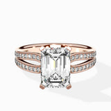 Vintage Split Shank Solitaire Ring Engagement Ring - The Better Diamonds