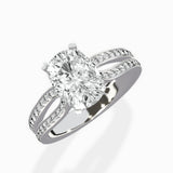 Vintage Split Shank Solitaire Ring Engagement Ring - The Better Diamonds