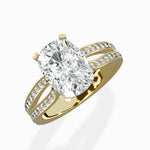 Vintage Split Shank Solitaire Ring Engagement Ring - The Better Diamonds