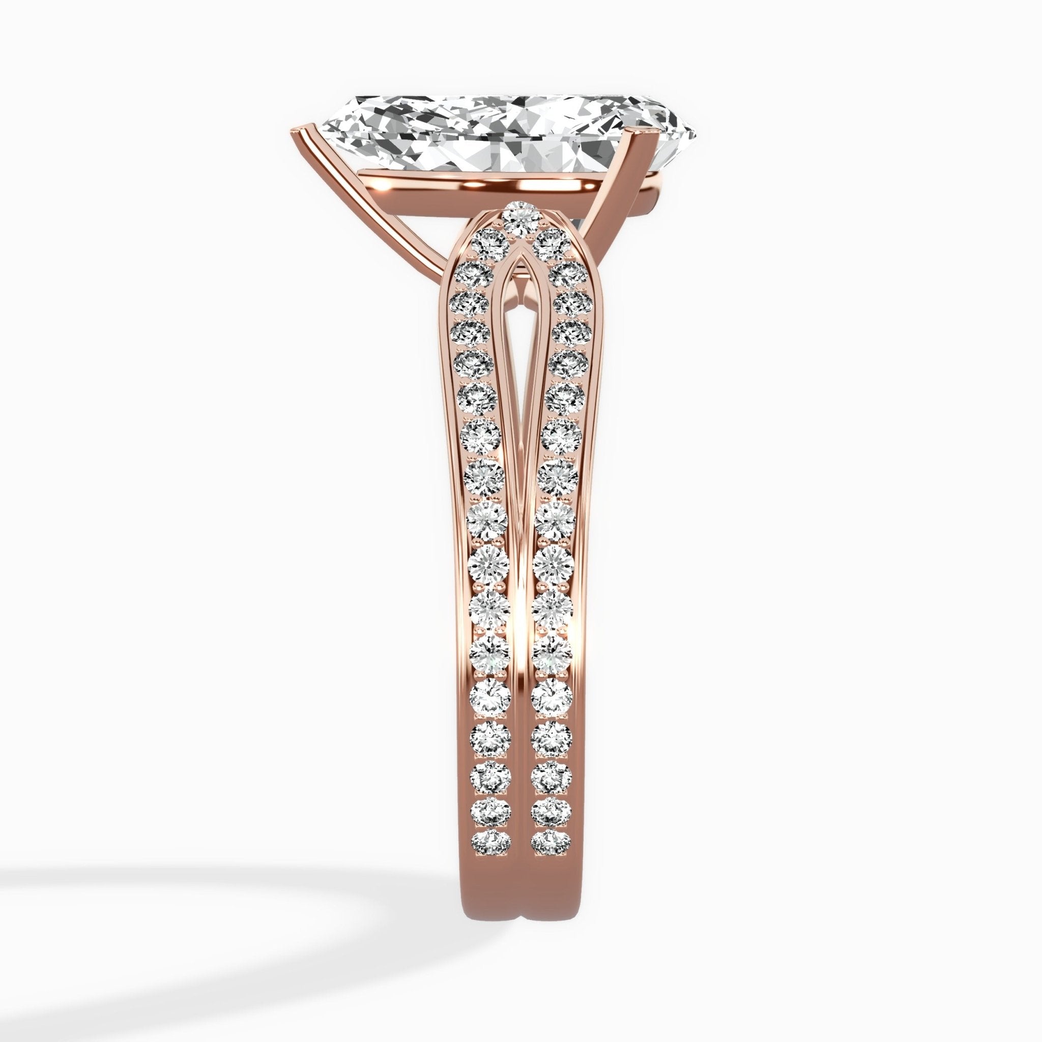 Vintage Split Shank Solitaire Ring Engagement Ring - The Better Diamonds