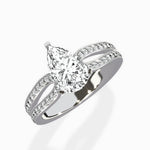 Vintage Split Shank Solitaire Ring Engagement Ring - The Better Diamonds