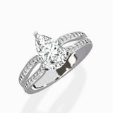 Vintage Split Shank Solitaire Ring Engagement Ring - The Better Diamonds