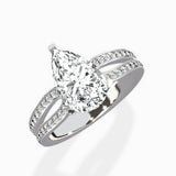 Vintage Split Shank Solitaire Ring Engagement Ring - The Better Diamonds