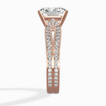 Vintage Split Shank Solitaire Ring Engagement Ring - The Better Diamonds