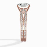 Vintage Split Shank Solitaire Ring Engagement Ring - The Better Diamonds