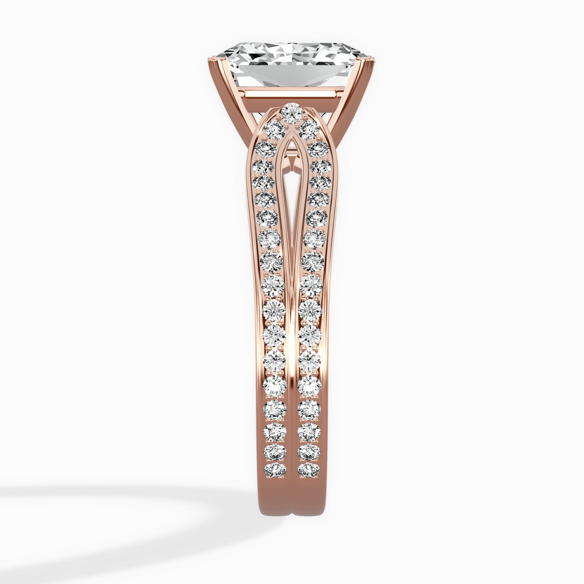 Vintage Split Shank Solitaire Ring Engagement Ring - The Better Diamonds