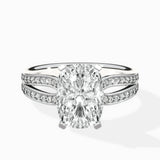 Vintage Split Shank Solitaire Ring Engagement Ring - The Better Diamonds