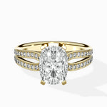 Vintage Split Shank Solitaire Ring Engagement Ring - The Better Diamonds