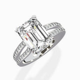 Vintage Split Shank Solitaire Ring Engagement Ring - The Better Diamonds