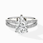 Vintage Split Shank Solitaire Ring Engagement Ring - The Better Diamonds
