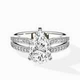 Vintage Split Shank Solitaire Ring Engagement Ring - The Better Diamonds