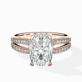 Vintage Split Shank Solitaire Ring Engagement Ring - The Better Diamonds