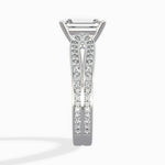 Vintage Split Shank Solitaire Ring Engagement Ring - The Better Diamonds