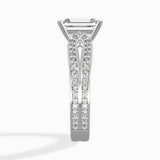 Vintage Split Shank Solitaire Ring Engagement Ring - The Better Diamonds