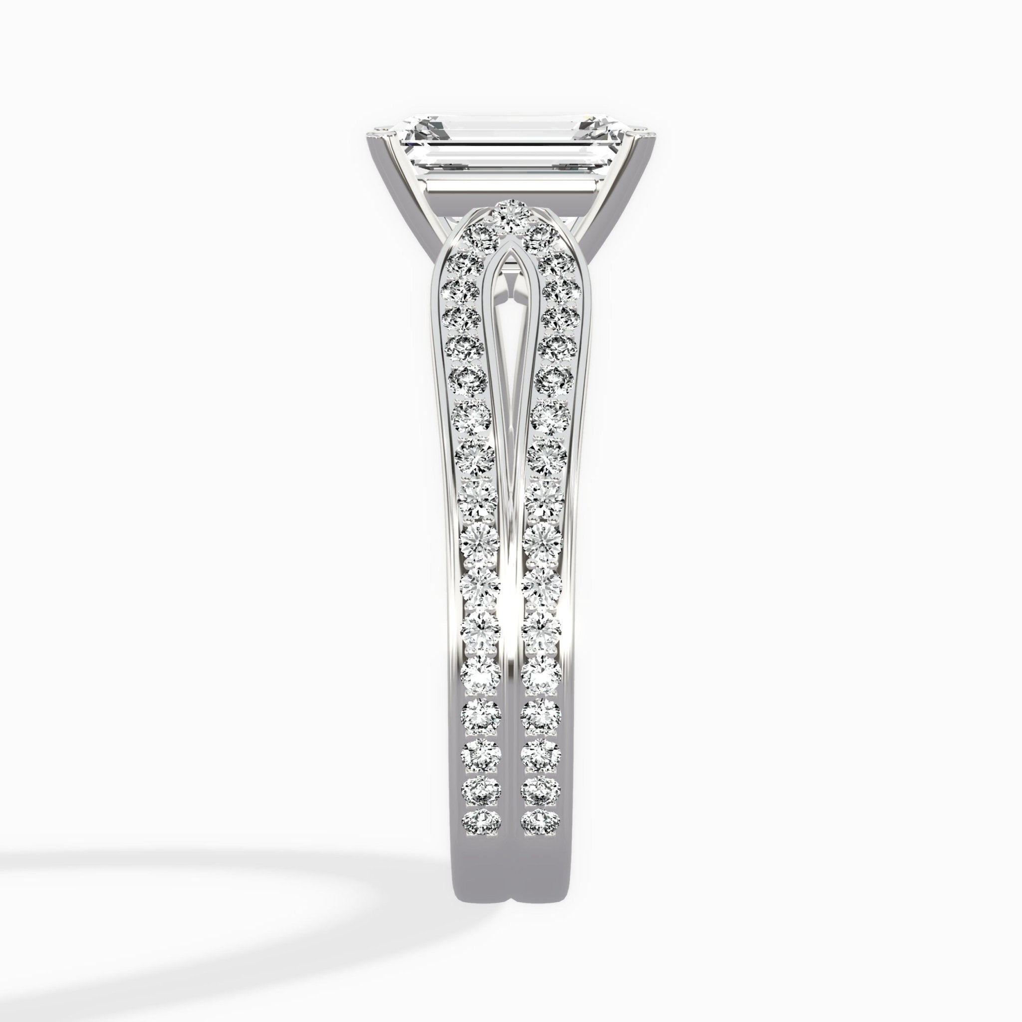 Vintage Split Shank Solitaire Ring Engagement Ring - The Better Diamonds