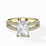 Vintage Split Shank Solitaire Ring Engagement Ring - The Better Diamonds
