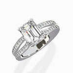 Vintage Split Shank Solitaire Ring Engagement Ring - The Better Diamonds