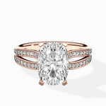 Vintage Split Shank Solitaire Ring Engagement Ring - The Better Diamonds