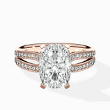 Vintage Split Shank Solitaire Ring Engagement Ring - The Better Diamonds