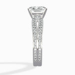 Vintage Split Shank Solitaire Ring Engagement Ring - The Better Diamonds