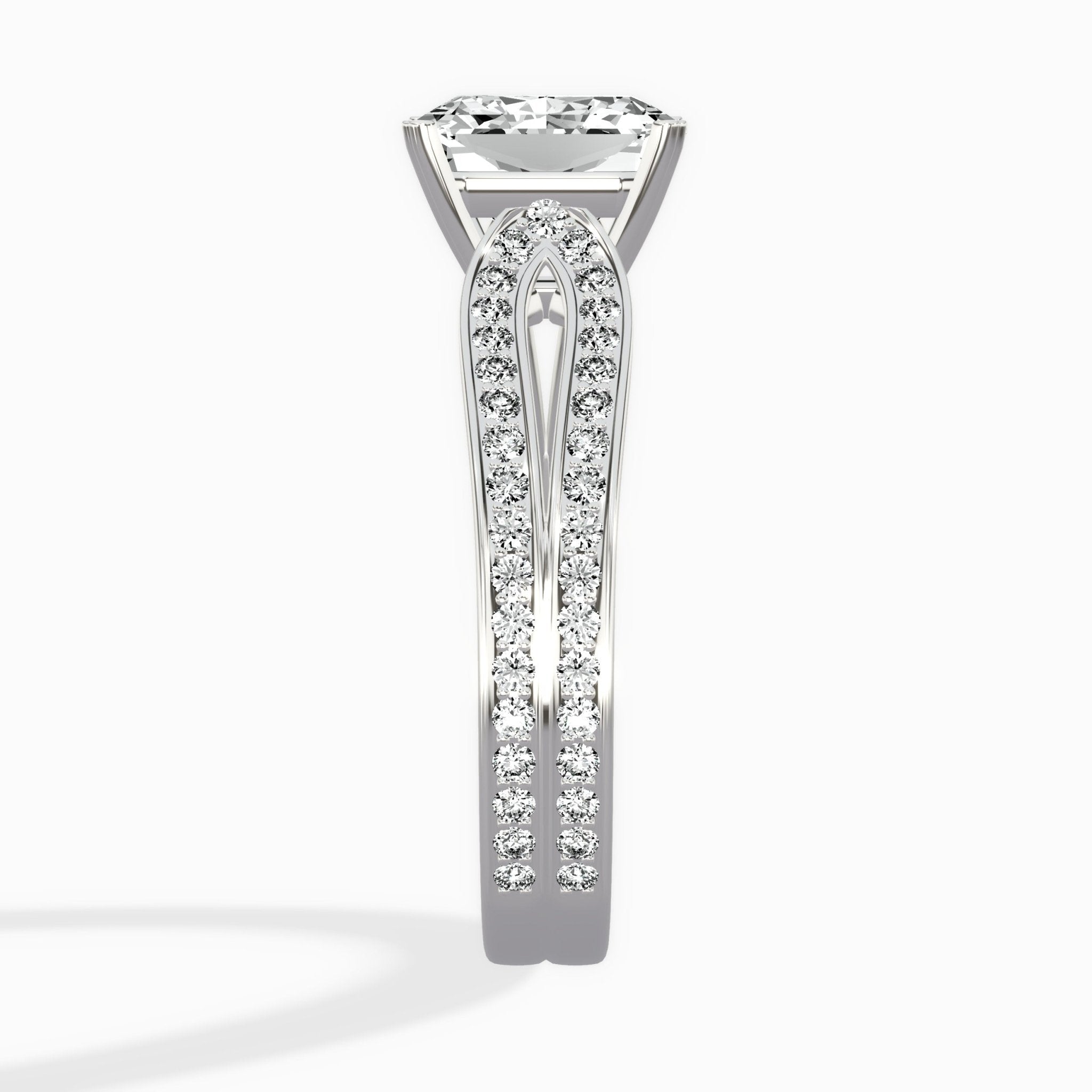 Vintage Split Shank Solitaire Ring Engagement Ring - The Better Diamonds