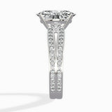 Vintage Split Shank Solitaire Ring Engagement Ring - The Better Diamonds