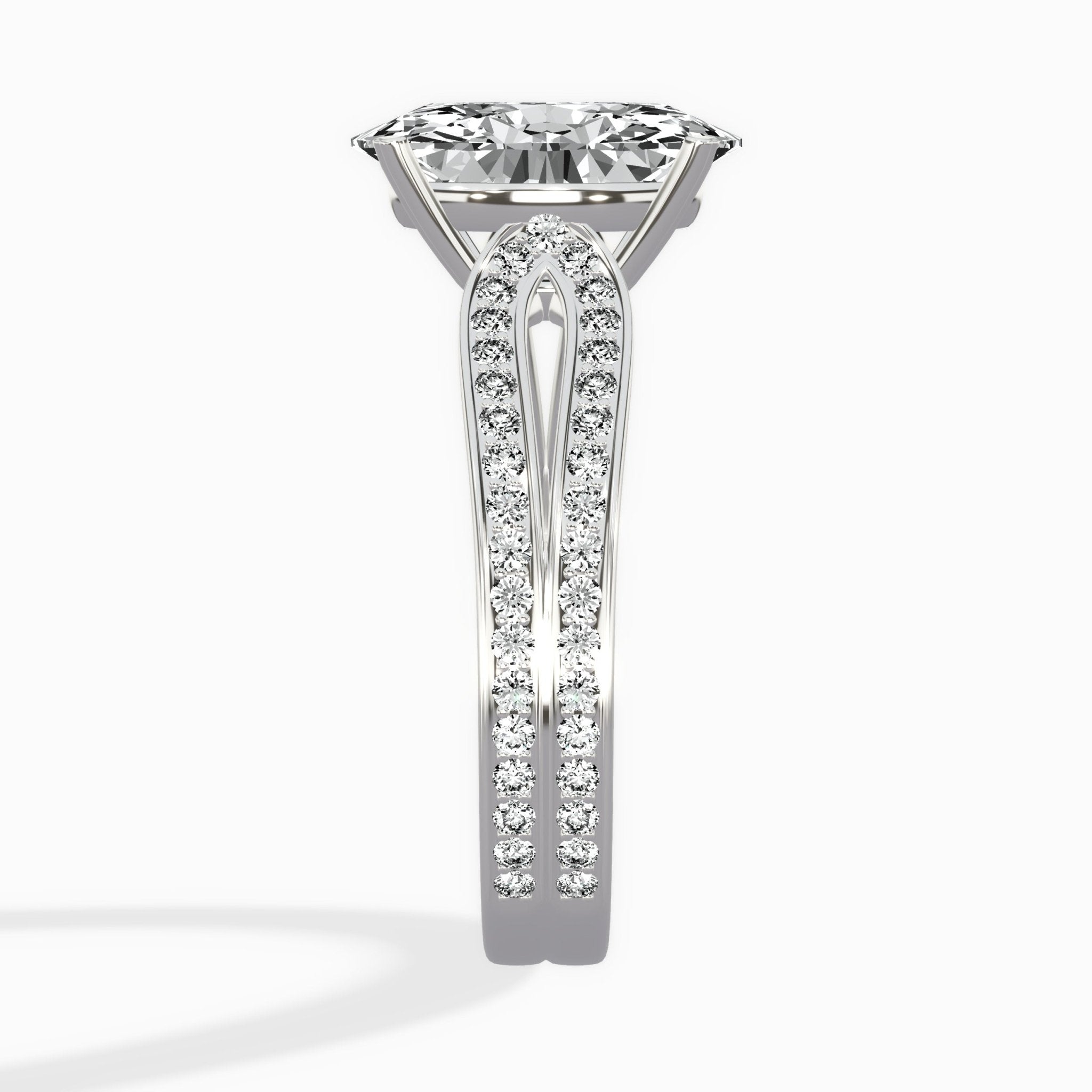 Vintage Split Shank Solitaire Ring Engagement Ring - The Better Diamonds