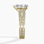 Vintage Split Shank Solitaire Ring Engagement Ring - The Better Diamonds