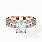 Vintage Split Shank Solitaire Ring Engagement Ring - The Better Diamonds