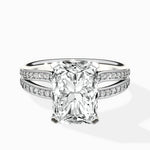 Vintage Split Shank Solitaire Ring Engagement Ring - The Better Diamonds