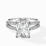 Vintage Split Shank Solitaire Ring Engagement Ring - The Better Diamonds