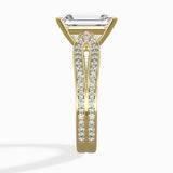 Vintage Split Shank Solitaire Ring Engagement Ring - The Better Diamonds